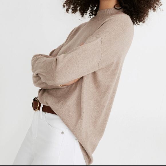 Madewell Ashbury Mockneck Boxy Merino Blend Sweater - Picture 12 of 13